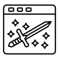 Game Sword Icon Style vector