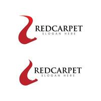 Simple red carpet Vector design illustration