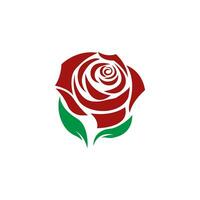 icono de vector de plantilla de logotipo de flor rosa