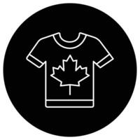 camiseta de Canadá que se puede modificar o editar fácilmente vector