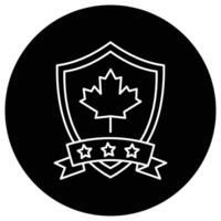 insignia de Canadá que puede modificar o editar fácilmente vector