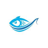 Fish logo template. Creative vector symbol