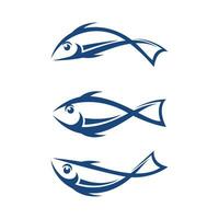 Fish logo template. Creative vector symbol