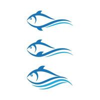 Fish logo template. Creative vector symbol