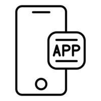 Mobile App Icon Style vector