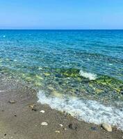 Beach on the Mediterranean Sea, Kemer, Turkey photo