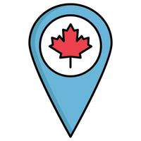 Canada Location which can easily modify or edit vector