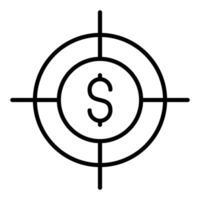 Funding Goal Icon Style vector
