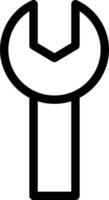 wrench vector illustration on a background.Premium quality symbols.vector icons for concept and graphic design.