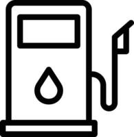 ilustración vectorial de la bomba de gasolina en un fondo. símbolos de calidad premium. iconos vectoriales para el concepto y el diseño gráfico. vector