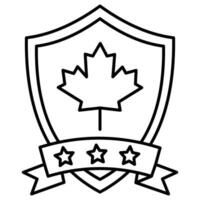 insignia de Canadá que puede modificar o editar fácilmente vector