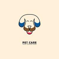 abstract pet dog logo icon vector