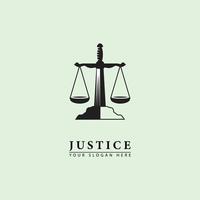 abstract vector sword of justice logo icon.