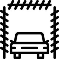 ilustración de vector de lavado de autos en un fondo. símbolos de calidad premium. iconos vectoriales para concepto y diseño gráfico.