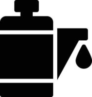 ilustración de vector de botella en un fondo. símbolos de calidad premium. iconos vectoriales para concepto y diseño gráfico.