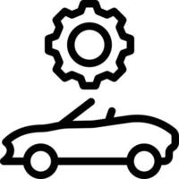 Ilustración de vector de ajuste de coche en un fondo. Símbolos de calidad premium. Iconos vectoriales para concepto y diseño gráfico.
