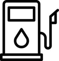 ilustración vectorial de la bomba de gasolina en un fondo. símbolos de calidad premium. iconos vectoriales para el concepto y el diseño gráfico. vector