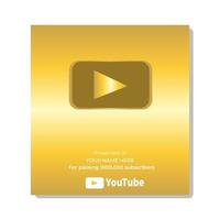 Golden Play Button Mockup Graphic by srempire · Creative