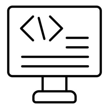 Code Icon Style vector