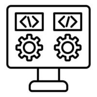 Dev Environment Icon Style vector