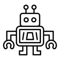 Nano Robot Icon Style vector