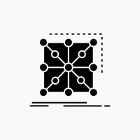 Data. framework. App. cluster. complex Glyph Icon. Vector isolated illustration