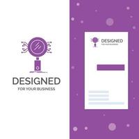 Business Logo for Analysis. Search. information. research. Security. Vertical Purple Business .Visiting Card template. Creative background vector illustration