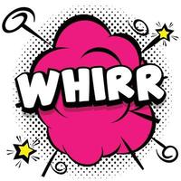 whirr Comic bright template with speech bubbles on colorful frames vector