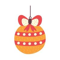 christmas ball hanging vector