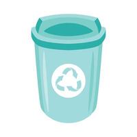 recycle bin pot vector