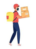 courier delivery safety vector