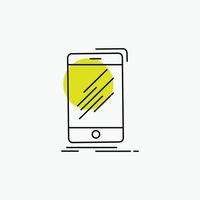 Device. mobile. phone. smartphone. telephone Line Icon vector