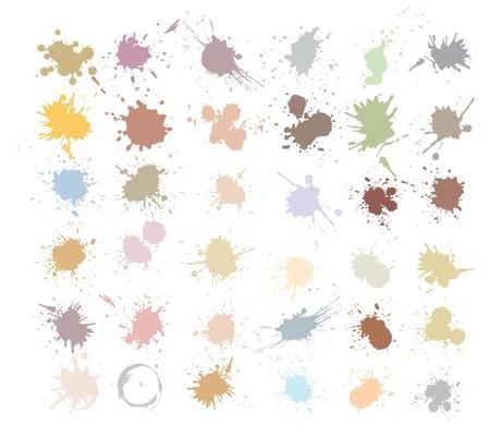 ink splashes. Grunge splatters. Abstract background. Grunge text banners