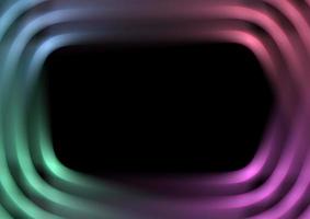 Abstract background graphic with green, blue and violet triangle wave pattern. Digital communication neon light effect concept photo