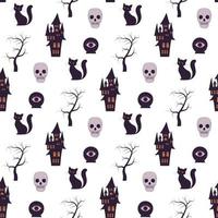 halloween seamless pattern vector