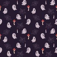 halloween seamless pattern vector