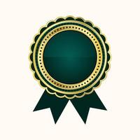 blank award badge or label vector