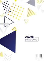 Covers templates set with bauhaus. memphis and hipster style graphic geometric elements. Applicable for placards. brochures. posters. covers and banners. Vector illustrations