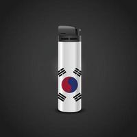 diseño de vector de encendedor de cigarrillos de corea del sur