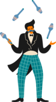 Juggler. Isolated illustration. png