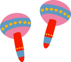 maracas ilustración aislada. png