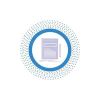 Business. document. file. paper. presentation Glyph Icon. Vector isolated illustration