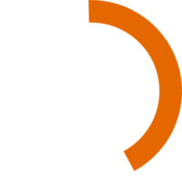 25 second timer display in flat style. Countdown time counter in circle. png