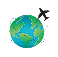 travel around the world icon symbol png