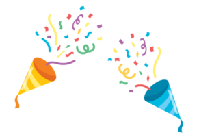 partij icoon. confetti popper illustratie png