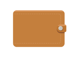 Brown wallet illustration png