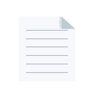 document de fichier de feuille à plat png