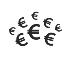 ilustración del icono del euro png