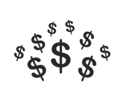 dollar pictogram illustratie png