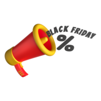 Black Friday Promotion Icon 3D png